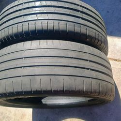 225/40/19 PIRELLI PZERO 65-85% TREAD DOT 36/22 SET OF 2 MATCHING TIRES 