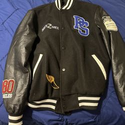 Black Varsity Jacket Size Medium