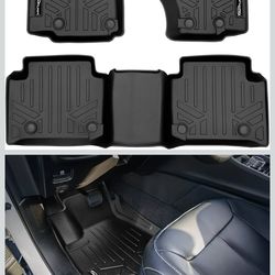 SMARTLINER All Weather Custom Fit 2 Row Floor Mat Liner Set Compatible with 2022-2025 Jeep Grand Cherokee 4xe