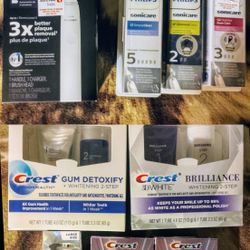 Sonicare Electric Toothbrush, Extra Brush Tips, And Crest 3D Teeth Products - NEW!