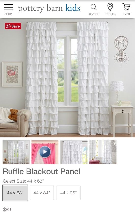 New Pottery Barn Kids Ruffle Blackout Panel For Sale In Lutz Fl