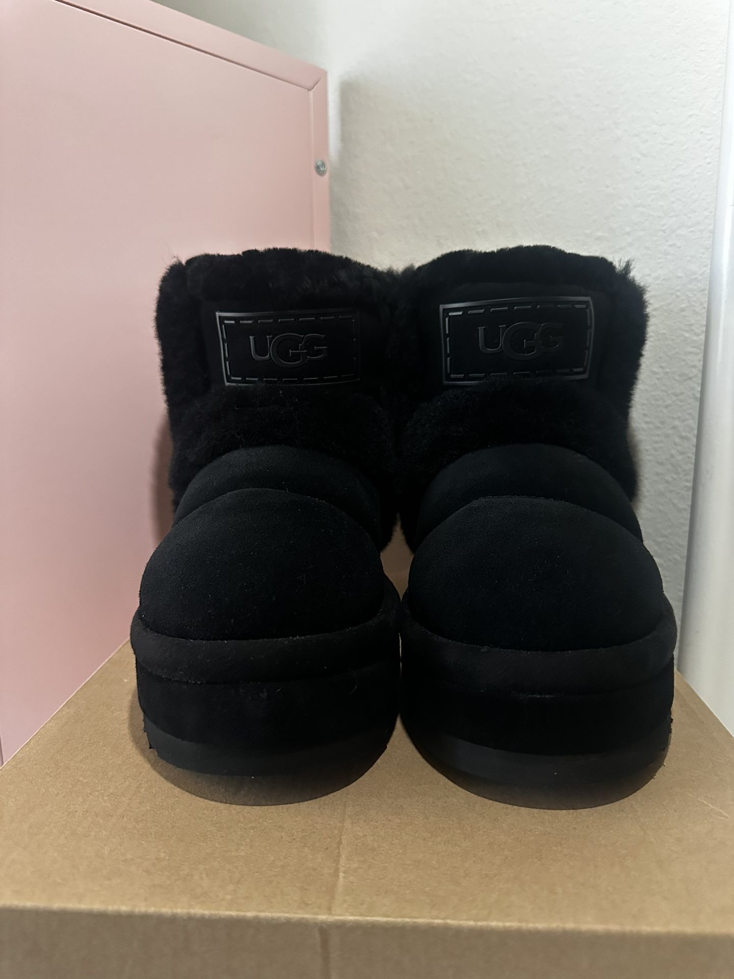 Womens black Ugg Tasman boots