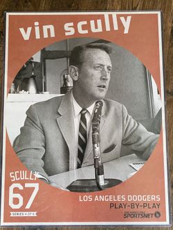 Vin Scully Picture/Poster in plastic protective sleeve