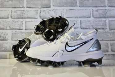 Men's Nike Force Trout 9 Elite Low White Gray Black Molded Baseball Cleats ⚾️