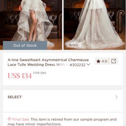 Wedding Dress New (New)