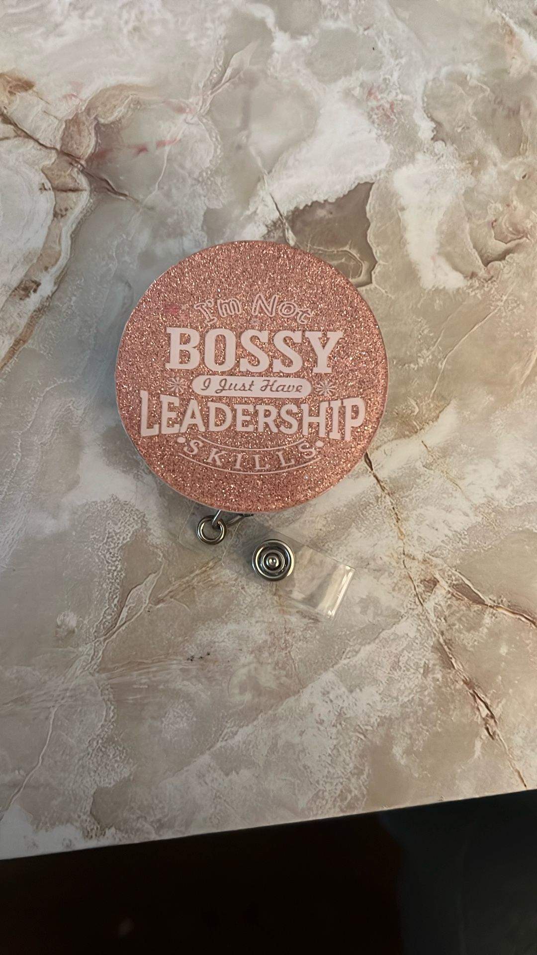 Not Bossy Badge Reel