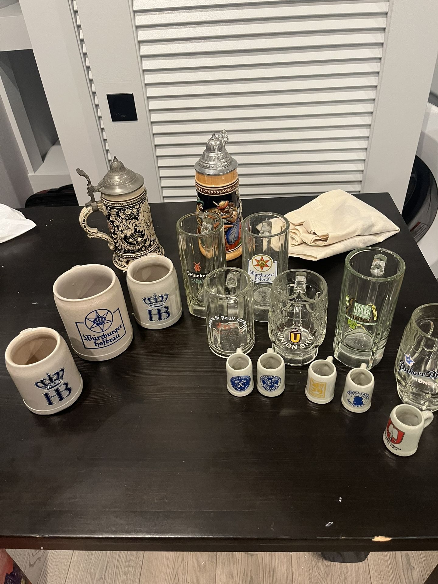Beer Mugs And Shot Glasses