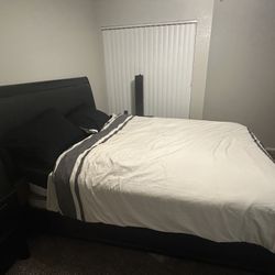 Queen Size Bed frame + Mattress And Box Springs 