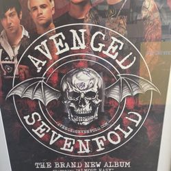 Avenged sevenfold autographed poster