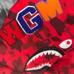 Red Bape hoodie size M