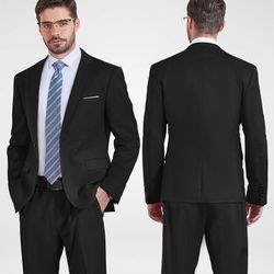 YND Men's Two Button Slim Fit Suit Blazer, Casual Lightweight Jacket Sport Coat