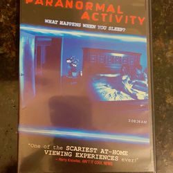 Paranormal activity DVD