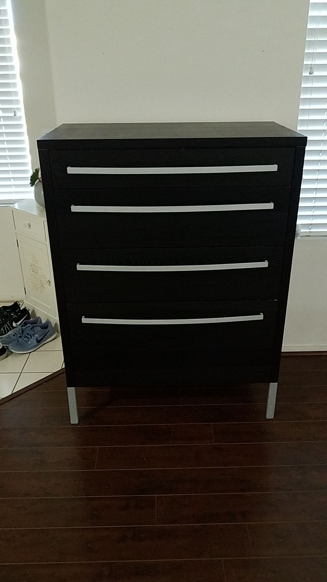 IKEA Haddal Dark Brown Dresser / 4 chest of drawers - preowned