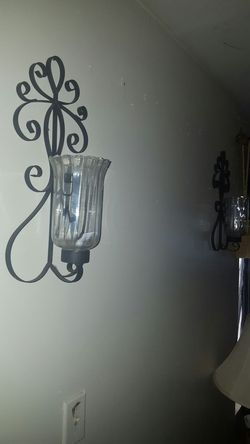 Wall candle holders