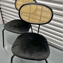 Black Suede Chairs