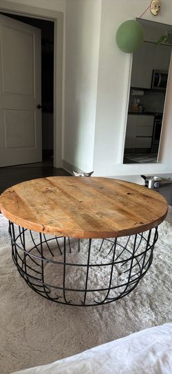 Solid wood coffee table