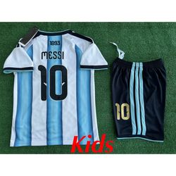 2026 Argentina Kids Soccer Jersey Messi