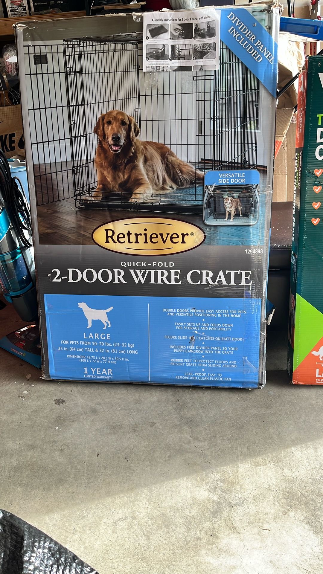 2 Large Dog Crates