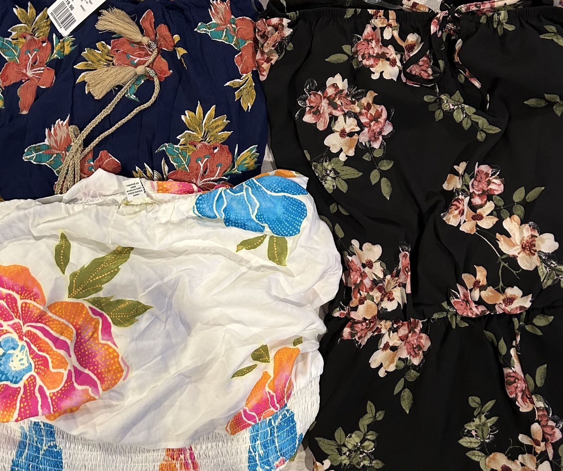 Flower Rumpers Forever 21 Plus Size Flower Rompers Bundle Of 3 Items for Sale in ...