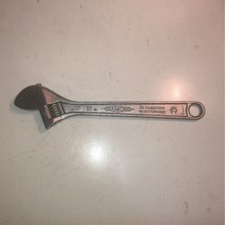 Diamond Tool And Horseshoe Co 12inch Adjustable Wrench Used In Great Condition 