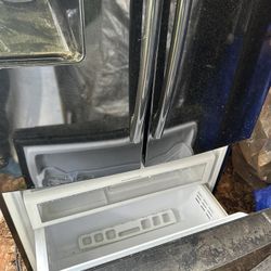 Black And White Refrigerator 