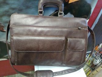 Brown Leather Business Persons Briefcase