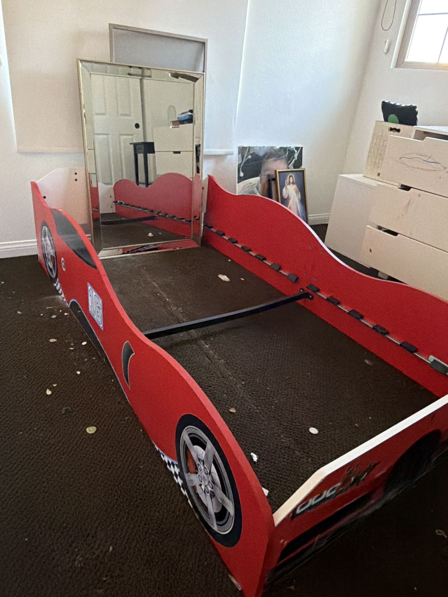 Free- Cars Kids Bed, Maternity Chair, Kind Bedroom Set, Two Dining Room Tables And Chairs