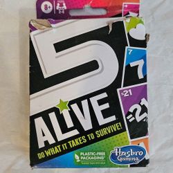 5 Alive Card Game By Hasbro