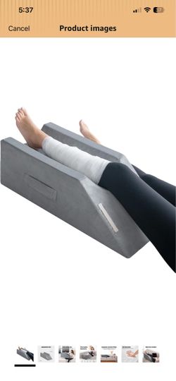 LightEase Memory Foam Leg Elevation Pillow for Post-Surgery Recovery Elevating Pillows for Knee, Ankle, Foot Support After ACL, Replacement, Broken Le