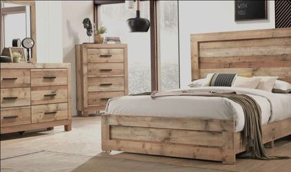 Queen 6pc Bookcase Bed
