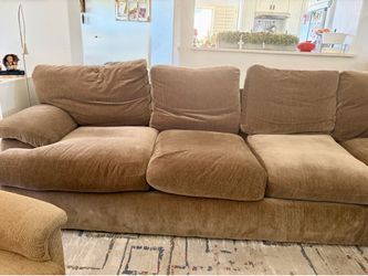 Large overstuffed 2 piece sectional 124” x 96”