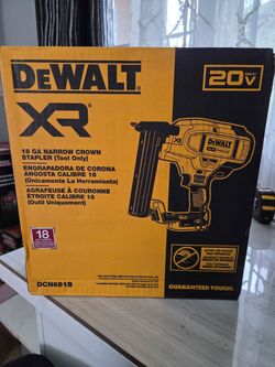 dewalt 20v xr 18ga narrow crown stapler