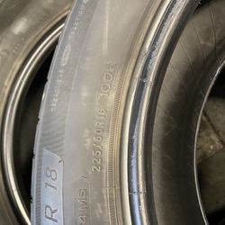 225/60/18 Two Michelin Tires 