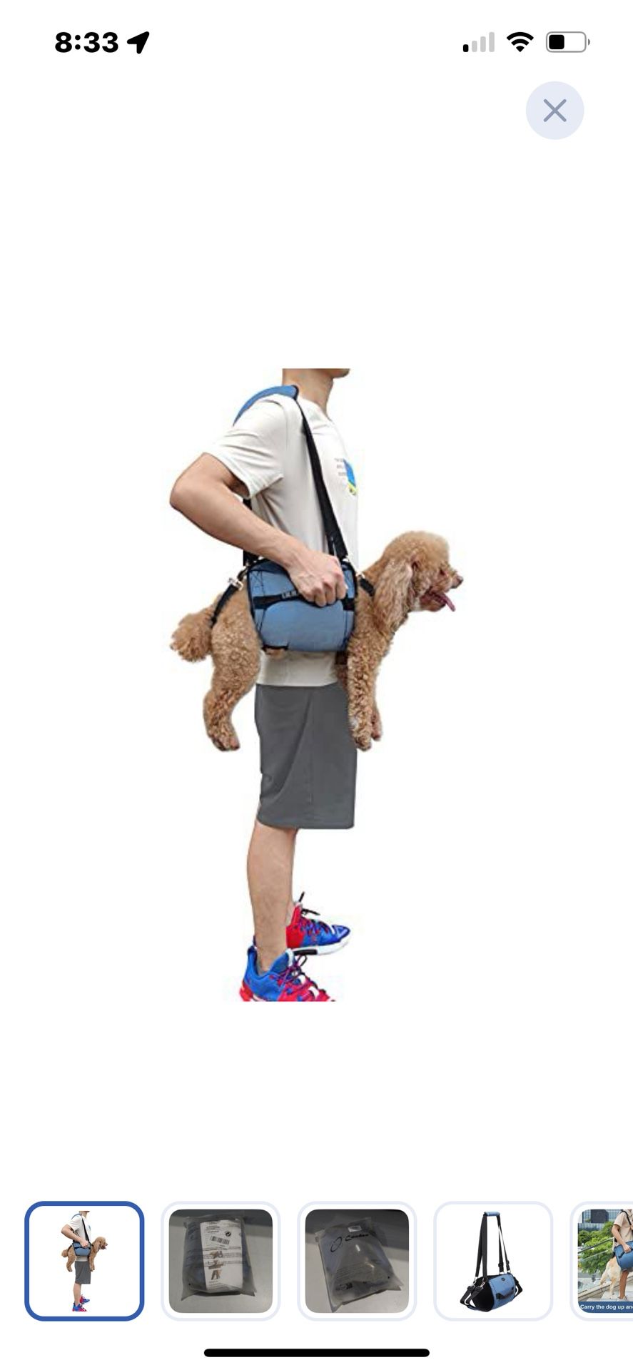 “New”Dog Sling& Backpack&rehabilitation Lift Harness (arthritis&joint Injuries Etc.)retail$75