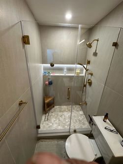 Shower glass doors