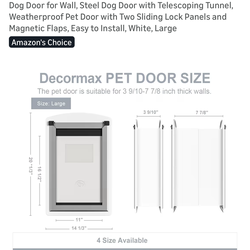 NEW LARGE dog door