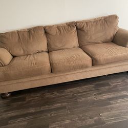 Swade Soft Brown 1 Large Couch 1 Loveseat 