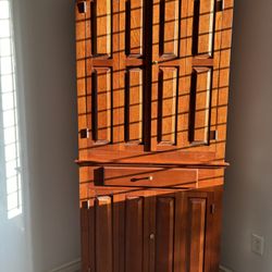 Custom corner armoire 