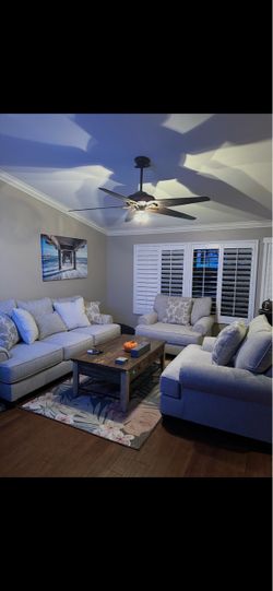 Couch, love seat, 2 large chairs