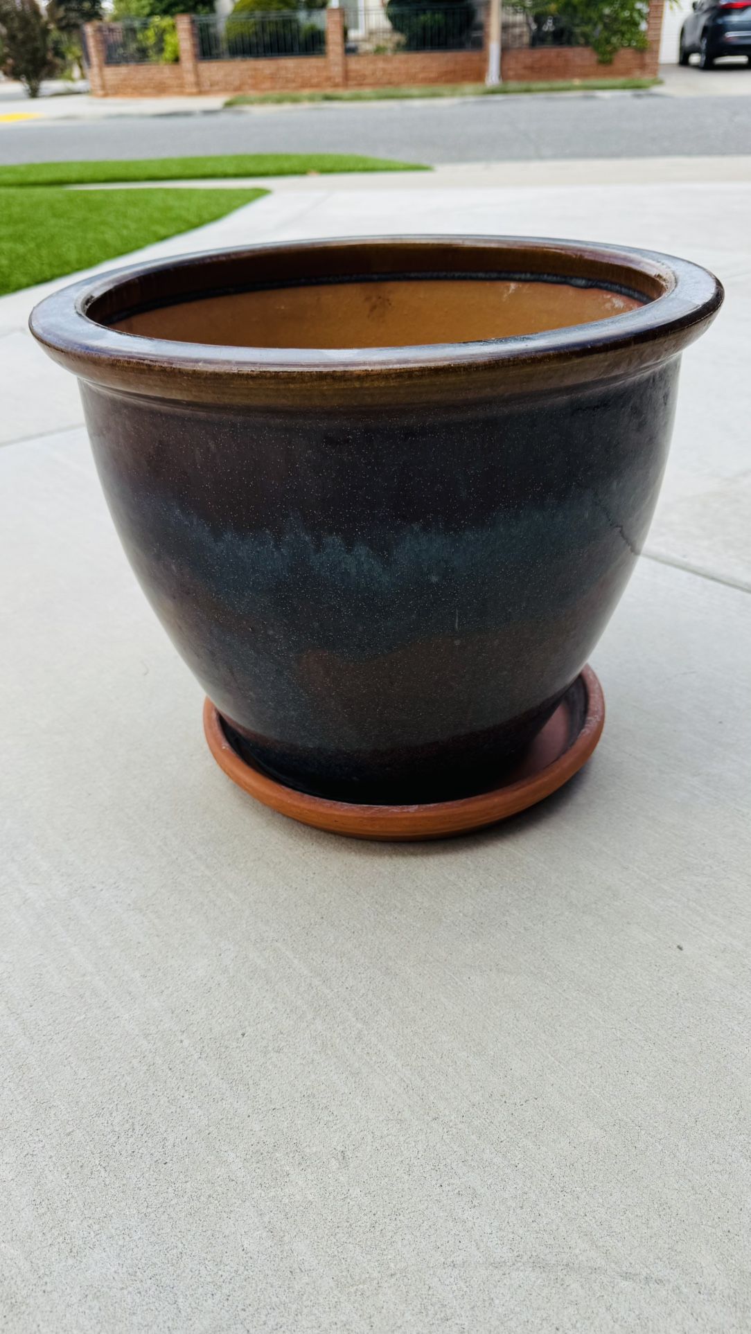 Ceramic Pot For Plants 14 Inches