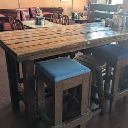 Bar Height Solid Wood Tables 