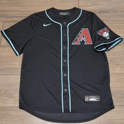 Arizona Diamondbacks Blank Black Alternate Nike Jersey Large NEW 