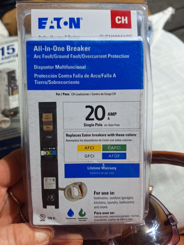 15amp 20amp breakers