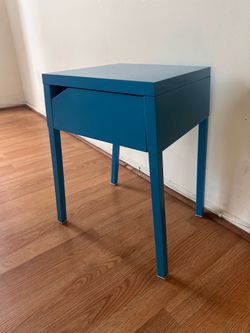 IKEA SELJE Nightstand — Teal Blue, 1 Drawer