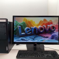 Lenovo Thinkcentre M900, Intel Core i5, 3.20 GHz, 12 GB RAM 120 GB SSD 1 TB HDD DVDRW Dual Display Port VGA Windows 11 Pro Office 2019 Keyboard Mouse 