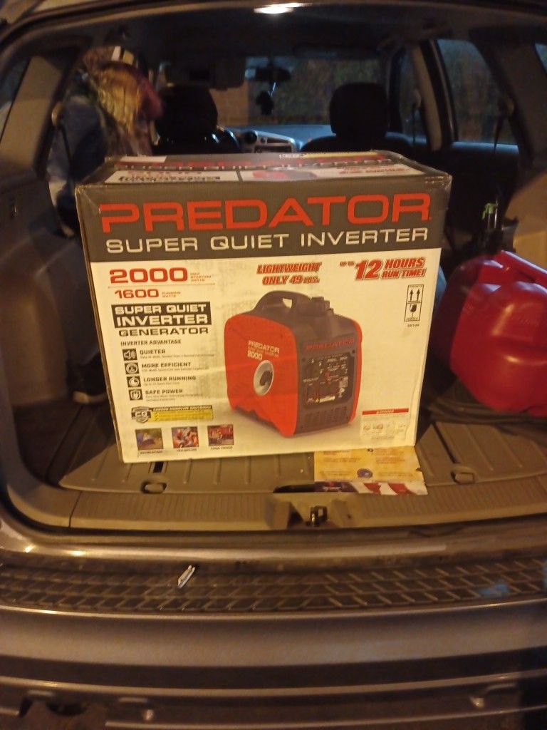 Predator 2000 Watt Super Quiet Inverter Generator