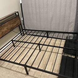 Queen Size Bed Frame With Headboard And Storage