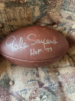 Gale Sayers autographed football