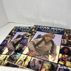 2- Star Wars Episode I The Phantom Menace Movie Storybook Paperback Books