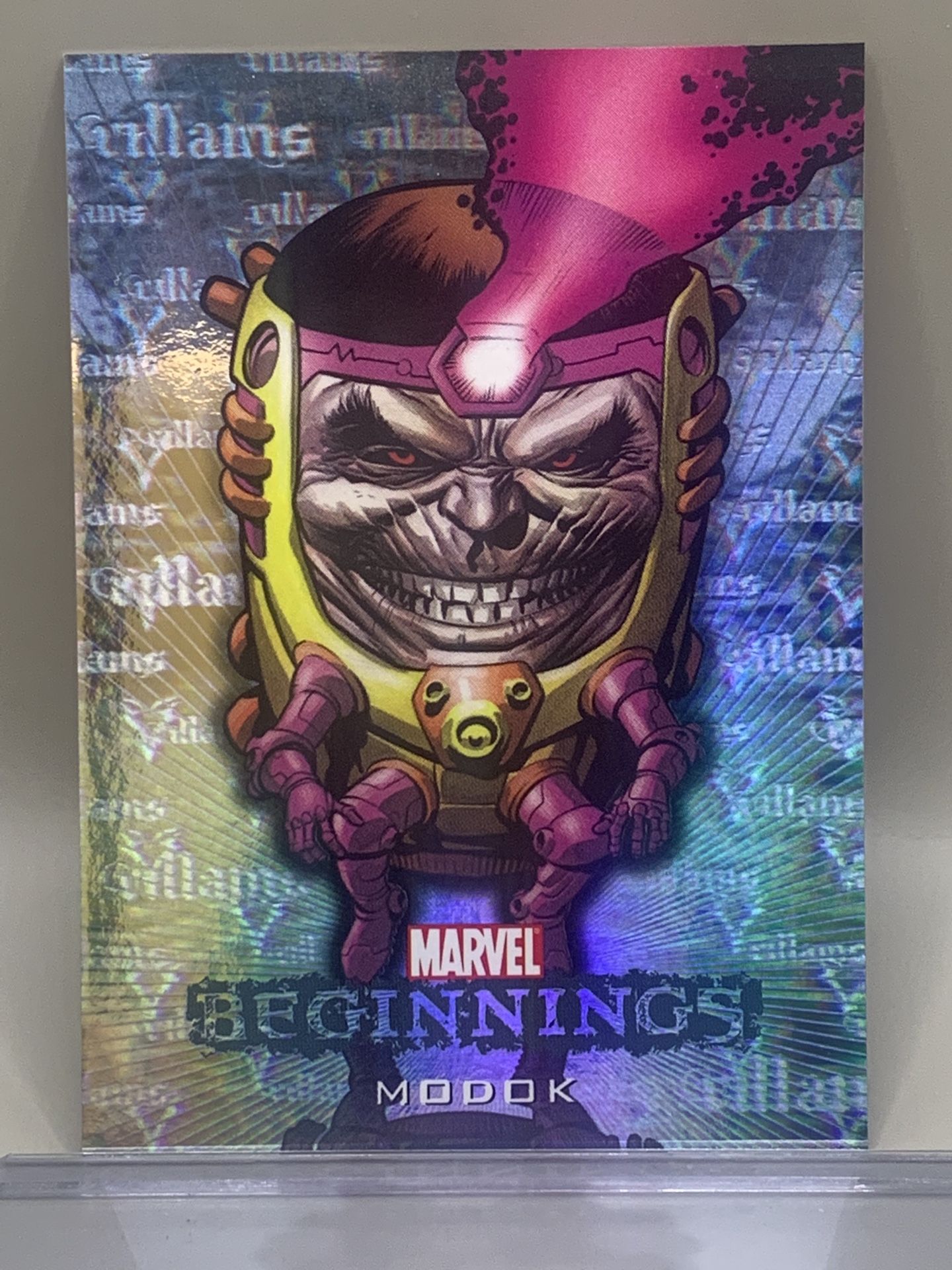 2011 Upper Deck Marvel Beginnings Series 1 Villains Hologram MODOK H-29